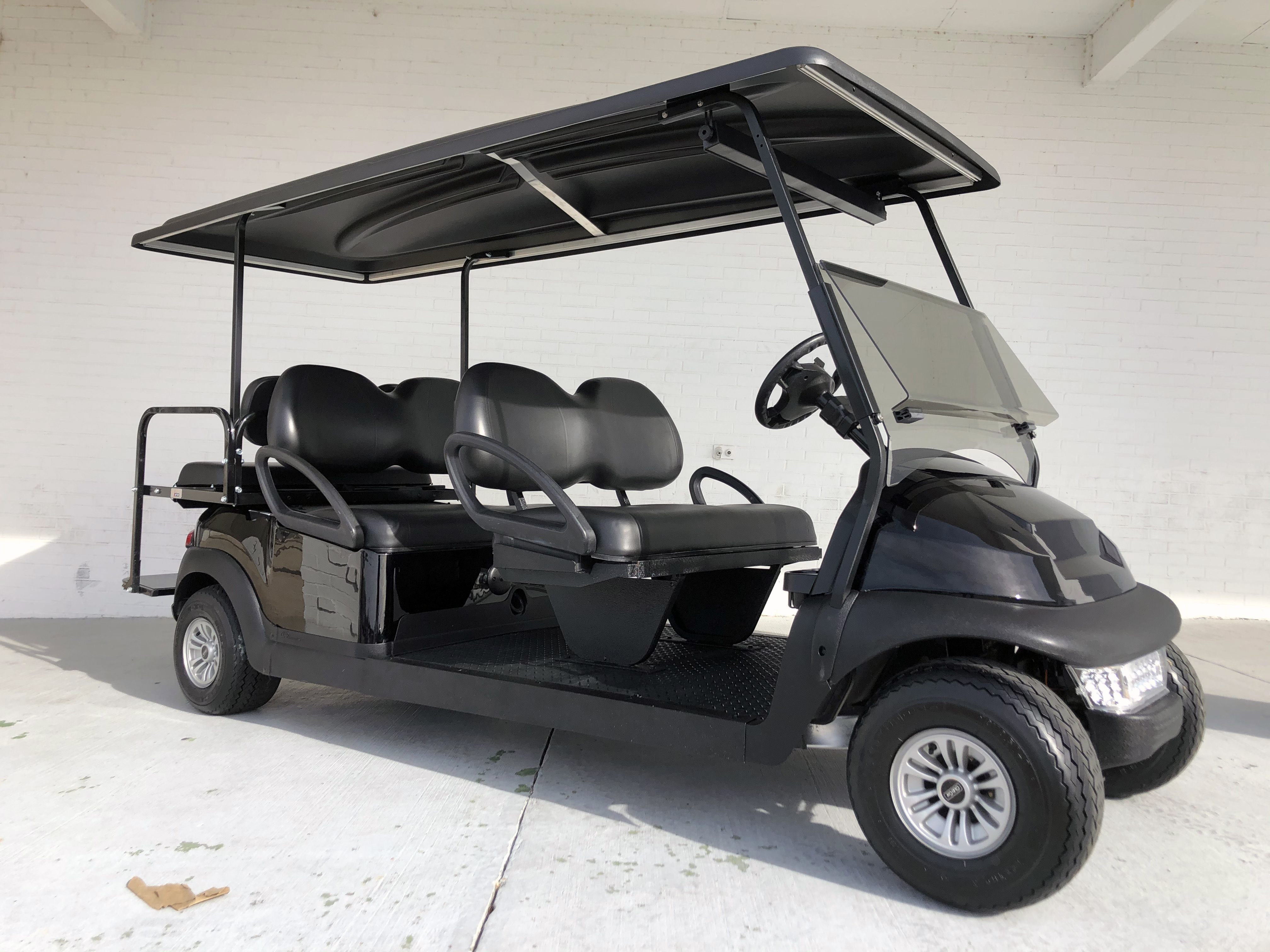 Black Out 6 Passenger Limo Club Car Golf Cart